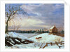 Snow scene, New England by American School