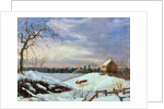 Snow scene, New England by American School