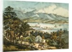 The Catskill Mountains from the Eastern shore of the Hudson by N. and Ives J.M. (1824-95) Currier