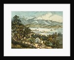 The Catskill Mountains from the Eastern shore of the Hudson by N. and Ives J.M. (1824-95) Currier
