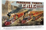 The American Railway Scene at Hornellsville, Erie Railway by N. and Ives J.M. Currier