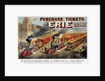 The American Railway Scene at Hornellsville, Erie Railway by N. and Ives J.M. Currier
