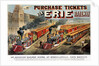 The American Railway Scene at Hornellsville, Erie Railway by N. and Ives J.M. Currier
