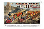 The American Railway Scene at Hornellsville, Erie Railway by N. and Ives J.M. Currier