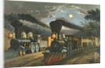 The Lightning Express Trains, 1863 by N. and Ives J.M. Currier