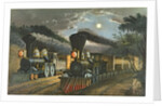 The Lightning Express Trains, 1863 by N. and Ives J.M. Currier