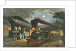 The Lightning Express Trains, 1863 by N. and Ives J.M. Currier
