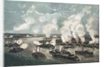 Bombardment and Capture of Island No.10 on the Mississippi River, 7th April 1862 by N. and Ives J.M. Currier