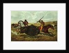Life on the Prairie - the Buffalo Hunt, 1862 by N. and Ives J.M. Currier