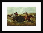 Life on the Prairie - the Buffalo Hunt, 1862 by N. and Ives J.M. Currier