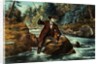 Brook Trout Fishing - An Anxious Moment, 1862 by N. and Ives J.M. (1824-95) Currier