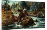 Brook Trout Fishing - An Anxious Moment, 1862 by N. and Ives J.M. (1824-95) Currier