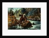 Brook Trout Fishing - An Anxious Moment, 1862 by N. and Ives J.M. (1824-95) Currier