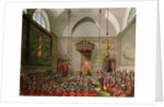 House of Lords from Ackermann's 'Microcosm of London' by T. & Pugin A.C. Rowlandson