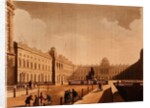 Somerset House, the Strand from Ackermann's 'Microcosm of London' Vol III, Published in 1809 by Thomas Rowlandson