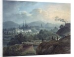 View of Shrewsbury across the Severn by English School