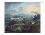 View of Shrewsbury across the Severn by English School