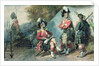 Officers of the 79th Highlanders at Chobham Camp in 1853 by Eugene-Louis Lami