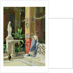 In a Courtyard in Pompeii, 1878 by Luigi Bazzani