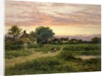Worcestershire Cottages, 1912 by Benjamin Williams Leader