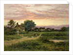 Worcestershire Cottages, 1912 by Benjamin Williams Leader