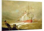 Docking a Cargo Ship by William Lionel Wyllie