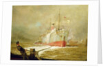 Docking a Cargo Ship by William Lionel Wyllie