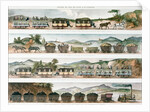Passengers and freight on the first French line opened between Lyon and St. Etienne, 1829 by French School