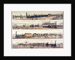 The opening of the Stockton and Darlington railroad, 1825 by English School