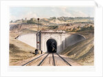 Portal of Brunel's box tunnel near Bath by English School