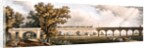 London to Greenwich Railroad showing the viaduct, engineered by George Landman by English School