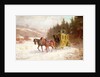 The Post Coach in the Snow by Fritz van der Venne