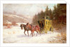 The Post Coach in the Snow by Fritz van der Venne