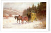 The Post Coach in the Snow by Fritz van der Venne