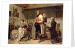 A toast to the engaged couple by Carl Wilhelm Huebner