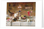 Kittens at a banquet, 19th century by Louis Eugene Lambert