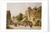 A Street Scene in Amsterdam by Adrianus Eversen