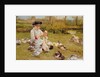 Feeding Ducks, 1883 by Edward Killingworth Johnson
