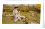 Feeding Ducks, 1883 by Edward Killingworth Johnson