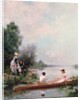 Boating on the River, 19th century by Jules Frederic Ballavoine