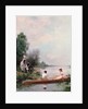 Boating on the River, 19th century by Jules Frederic Ballavoine
