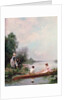 Boating on the River, 19th century by Jules Frederic Ballavoine