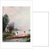 Boating on the River, 19th century by Jules Frederic Ballavoine