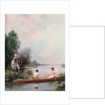 Boating on the River, 19th century by Jules Frederic Ballavoine