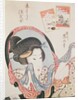 Woman at her Mirror. by Kikukawa Eizan