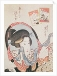 Woman at her Mirror. by Kikukawa Eizan