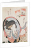 Woman at her Mirror. by Kikukawa Eizan
