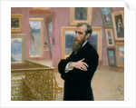 Portrait of Pavel Tretyakov in the Gallery, 1901 by Ilya Efimovich Repin