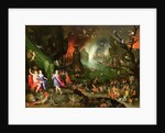 Orpheus Playing a Harp to Pluto and Persephone in the Underworld by Jan the Elder Brueghel