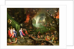 Orpheus Playing a Harp to Pluto and Persephone in the Underworld by Jan the Elder Brueghel